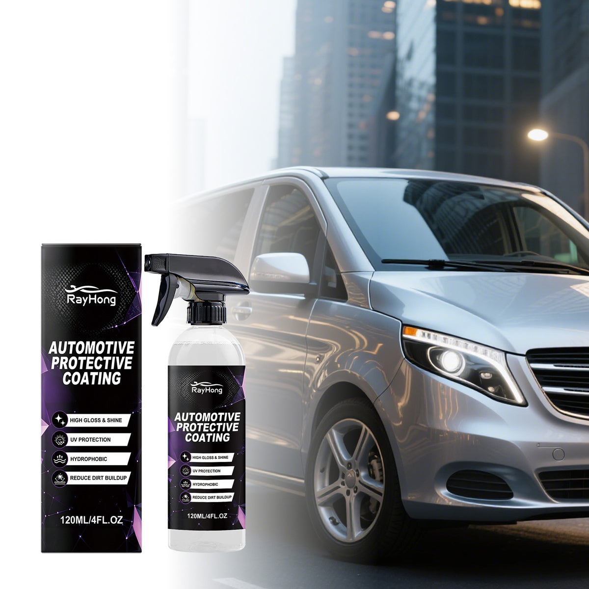 Gloss-Boost Ceramic Coating Spray for Car Paint